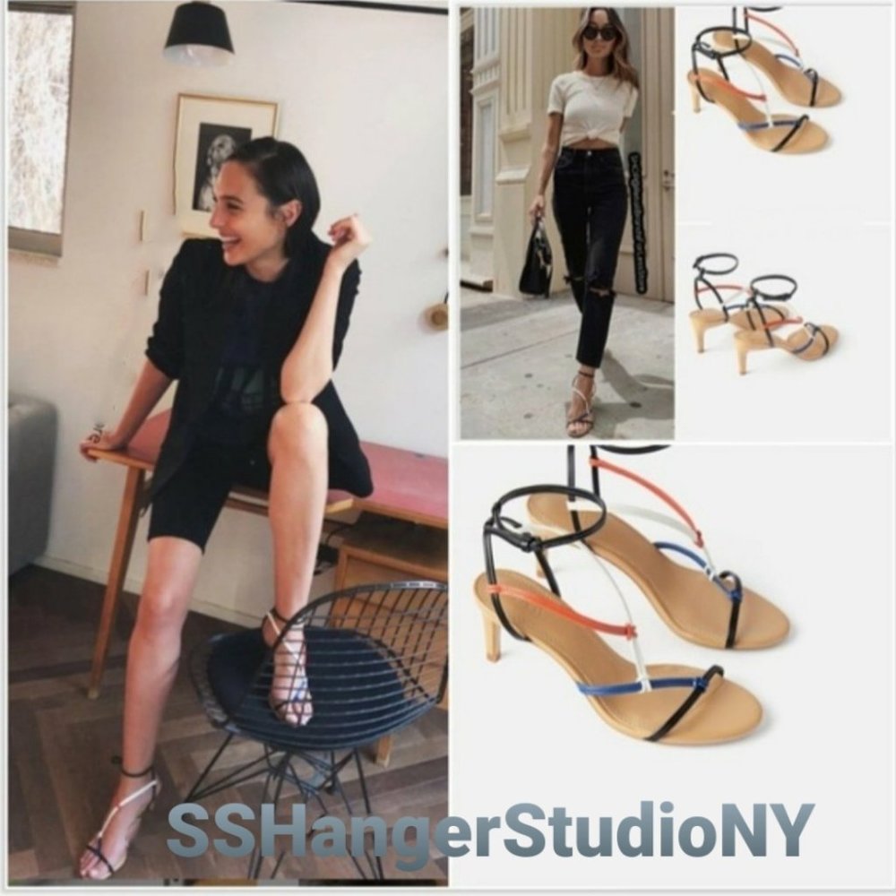 ZARA Strappy Heeled Sandals "AS SEEN ON Gal Gadot"